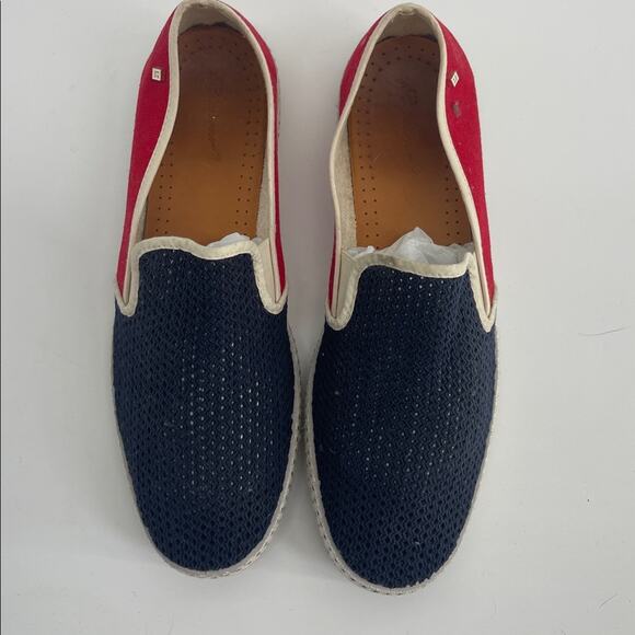 Rivieras Classic Match mesh patriotic red white and blue slip on shoes sz 45 main image 7